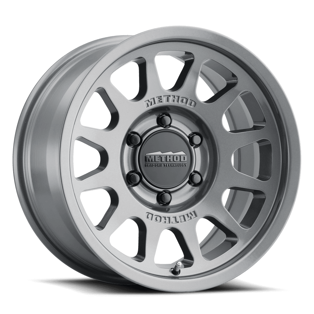 Method MR703 Bead Grip 17x9 5x5 -12mm Offset - Gloss Titanium