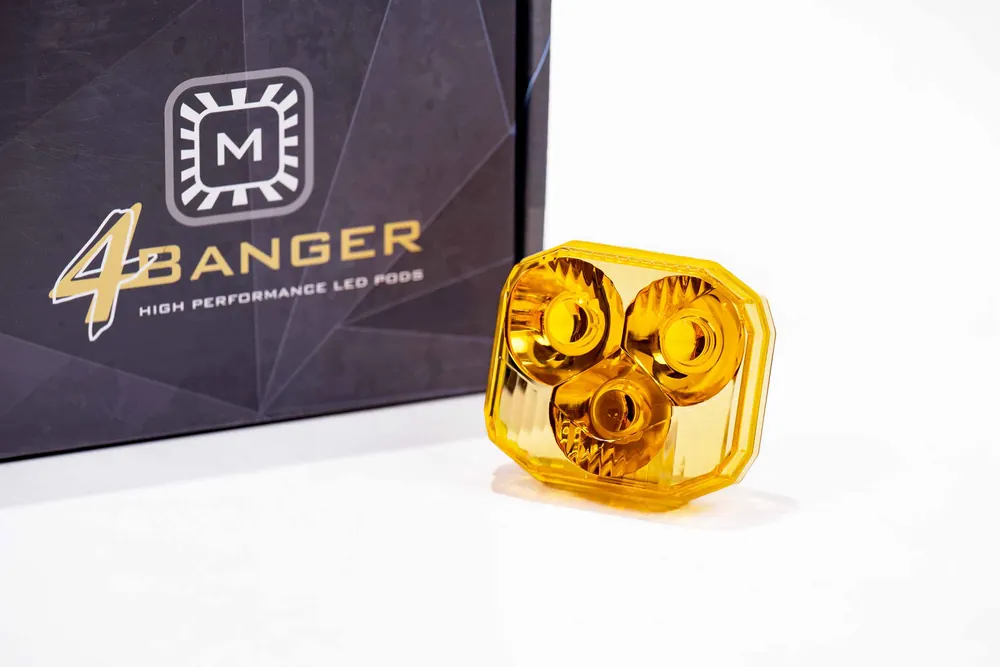 Morimoto Lens Only: 4Banger (Yellow / Spot / Each)