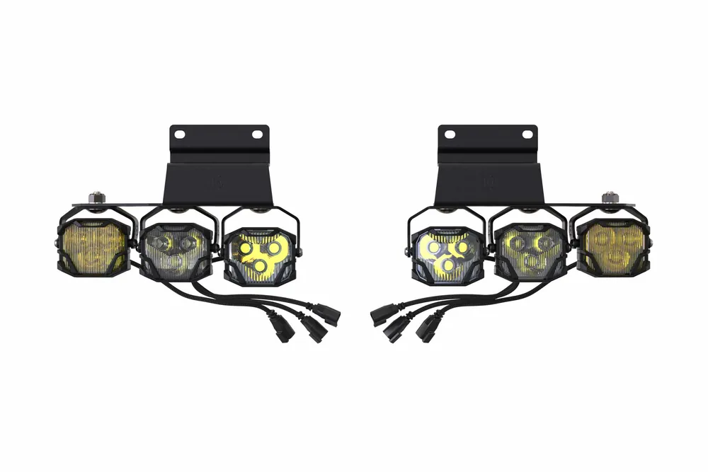 Morimoto 4Banger Fog Brackets: Type Raptor Triple (10-14 / Set)