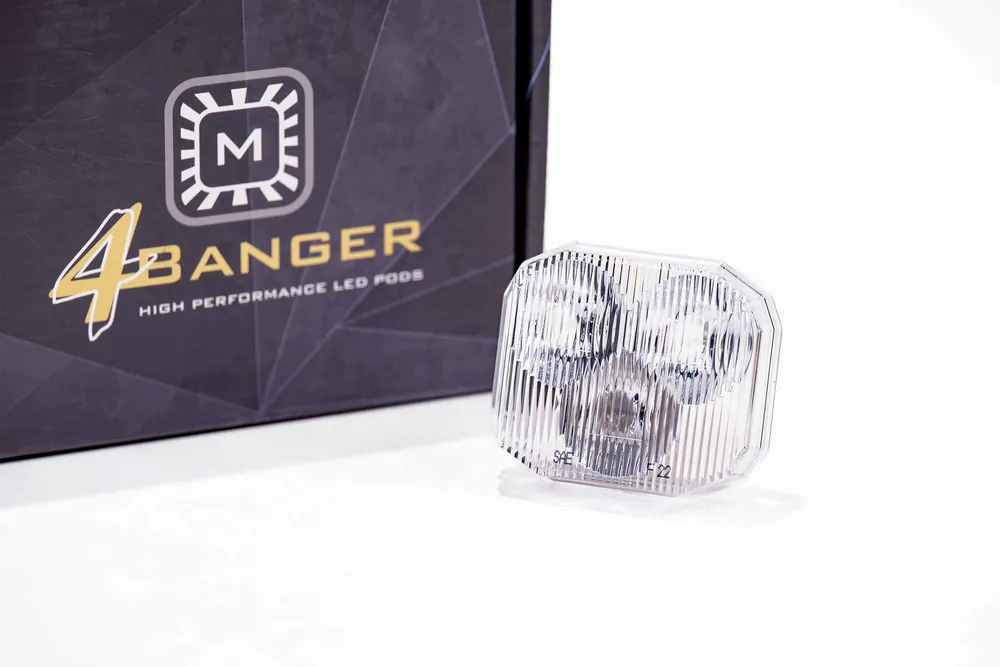 Morimoto Lens Only: 4Banger (White / Wide / Each)