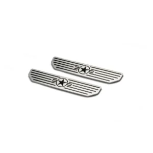 DV8 Offroad 2018-2026 Jeep Wrangler JL & Gladiator JT Sill Plates "Star Logo" - Rear