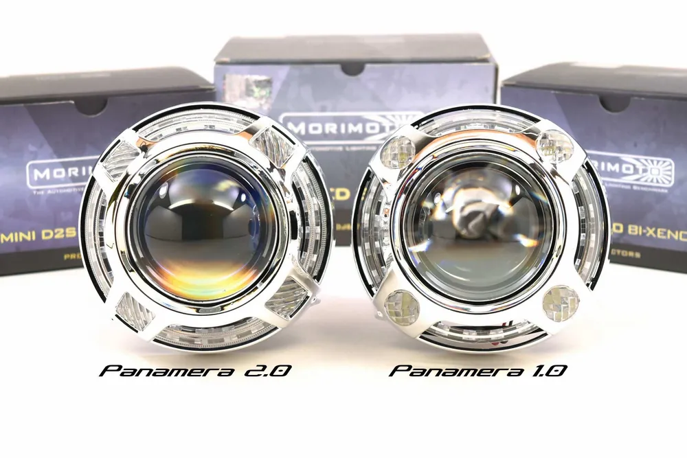 Morimoto Panamera 2.0 Projector Shroud (White/Amber LED Switchback) - view 2