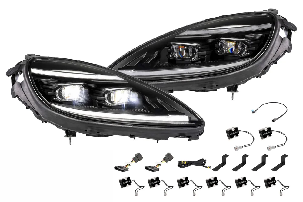 Morimoto XB Evo Hybrid Headlights: 05-13 Corvette C6 (Set)
