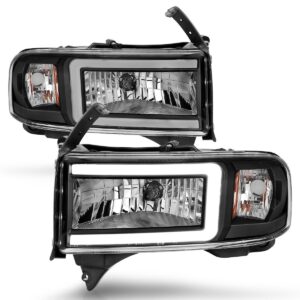 Anzo USA LED Crystal Headlight W/ Light Bar (111554)