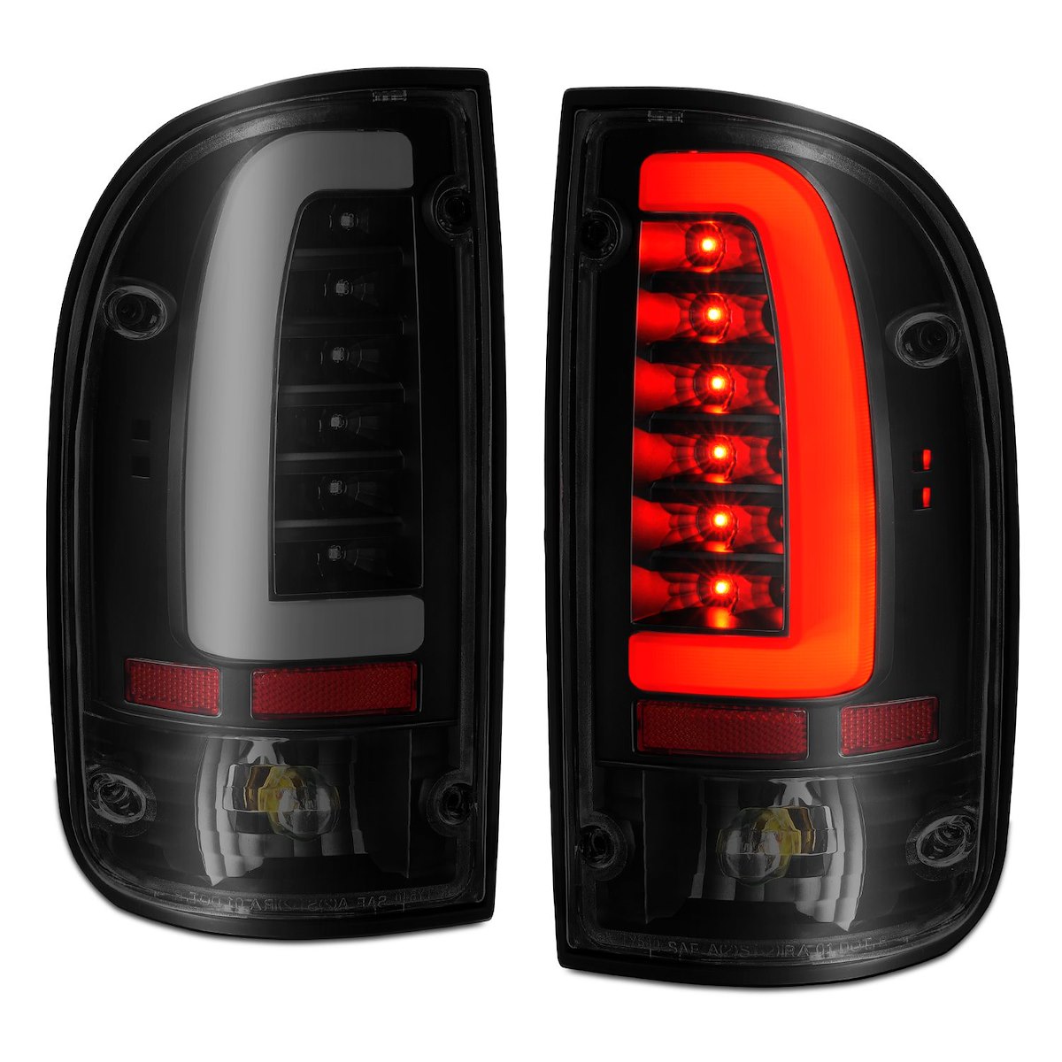 Anzo USA LED Taillights Black Housing Smoke (311354)