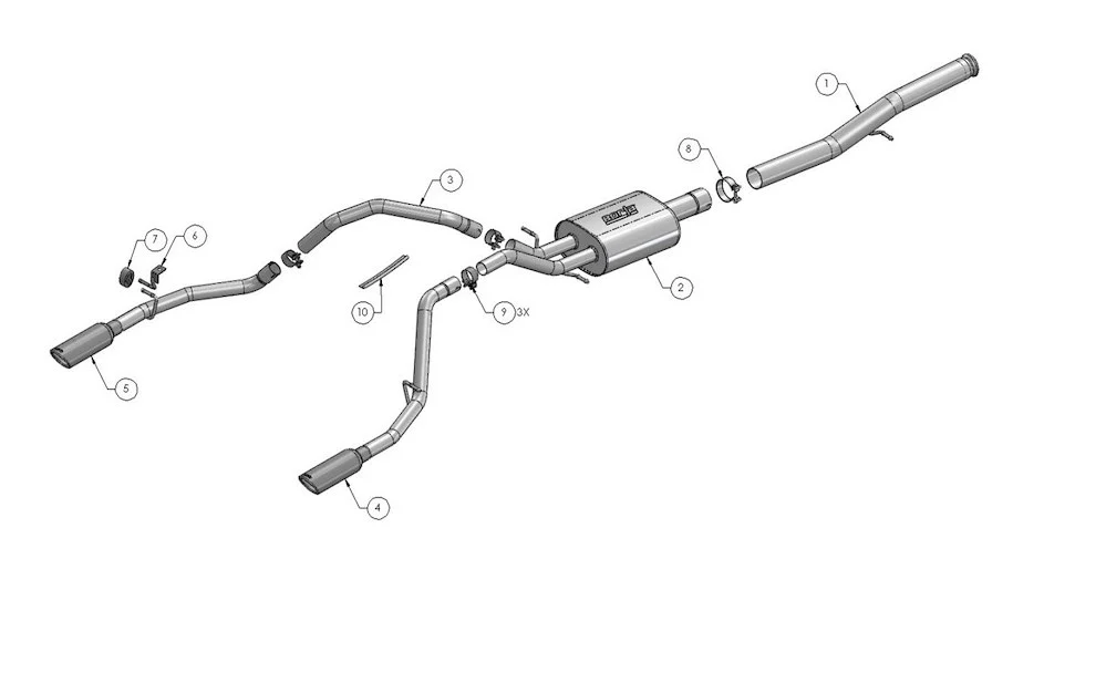 Borla Exhaust System - Silverado/Sierra 1500 2014 6.2L