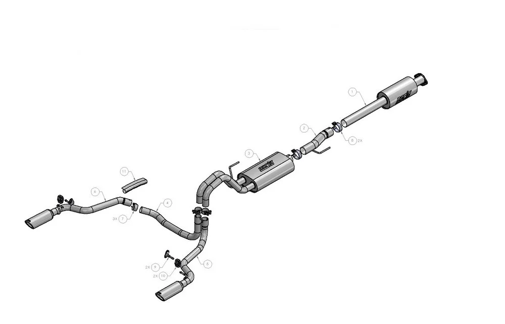 Borla Exhaust System - F-150 '15 3.5L V6 Ecoboost /5.0LV8 (140616)
