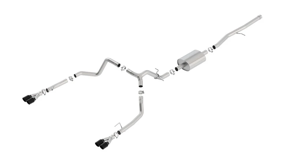 Borla Exhaust System - SILV./ Sierra 1500 2019 5.3L V8 at (140770BC)