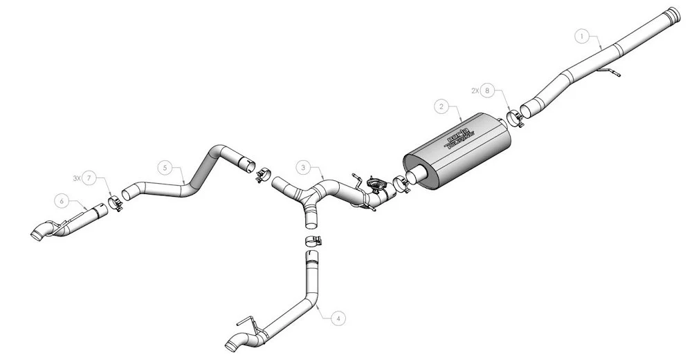 Borla Exhaust System - Silverado/Sierra 1500 ZR2 & AT4X 2024 6. (141002)