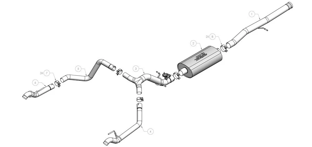 Borla Exhaust System - Silverado/Sierra 1500 ZR2 & AT4X 2024 6. (141004)
