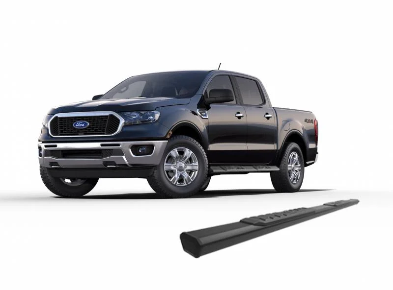 Black Horse Epic Running Boards Black
