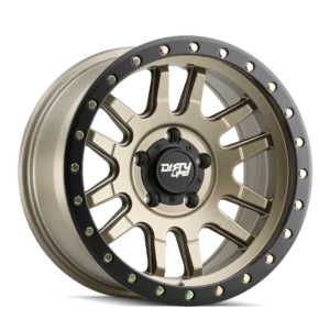 Wheel Group Canyon Pro Satin Gold/Black Lip 17x9 6x139.7 -12mm Offset