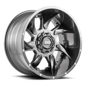 GRID Off-Road GD01 22x12.0 6x135/6x139.7 -32mm Offset - Gloss Graphite / Milled