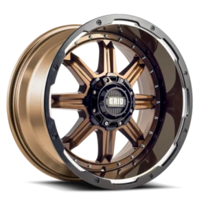 GRID Off-Road GD10 18x9.0 6x139.7 18mm Offset - Gloss Bronze / Blk Lip