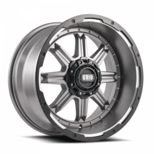 GRID Off-Road GD10 20x10.0 5x150 -12mm Offset - Matte Anthracite / Blk Lip