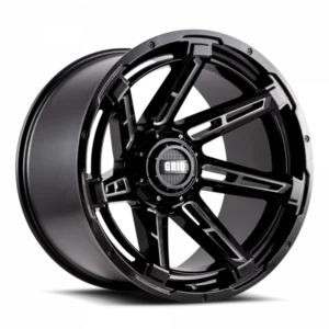 GRID Off-Road GD12 20x10.0 8x165.1 -25mm Offset - Gloss Black / Milled