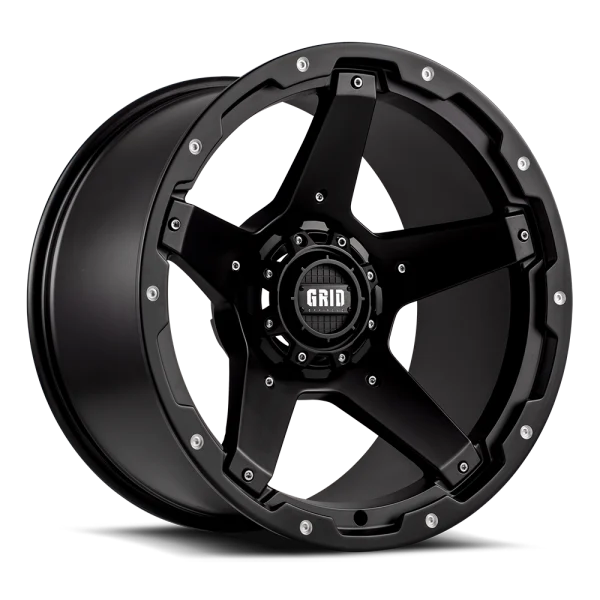 GRID Off-Road GD04 17x9.0 5x127/5x139.7 -12mm Offset - Matte Black