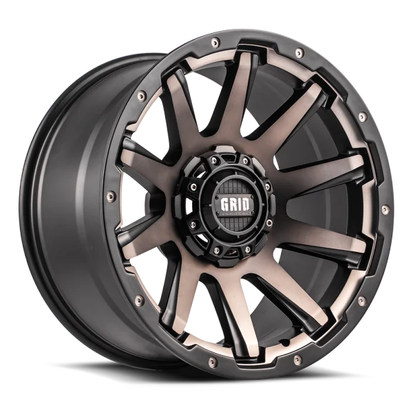 GRID Off-Road GD05 20x10.0 5x150 -12mm Offset - Mt Bmf / Dark Tint