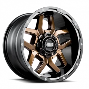 GRID Off-Road GD07 17x9.0 8x180 15mm Offset - Gloss Bronze / Blk Lip