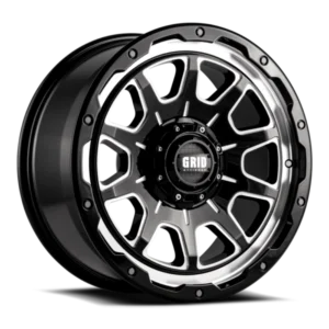 GRID Off-Road GD15 20x9.0 8x170 15mm Offset - Gloss Black / Milled