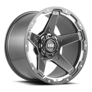 GRID Off-Road GD04 20x9.0 5x127/5x139.7 -12mm Offset - Gloss Graphite / Milled