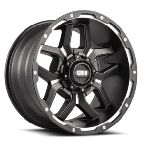 GRID Off-Road GD07 18x9.0 6x135/6x139.7 -12mm Offset - Matte Black / Milled