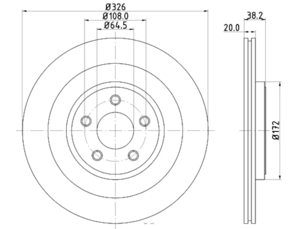 Hella Disc Brake Rotor
