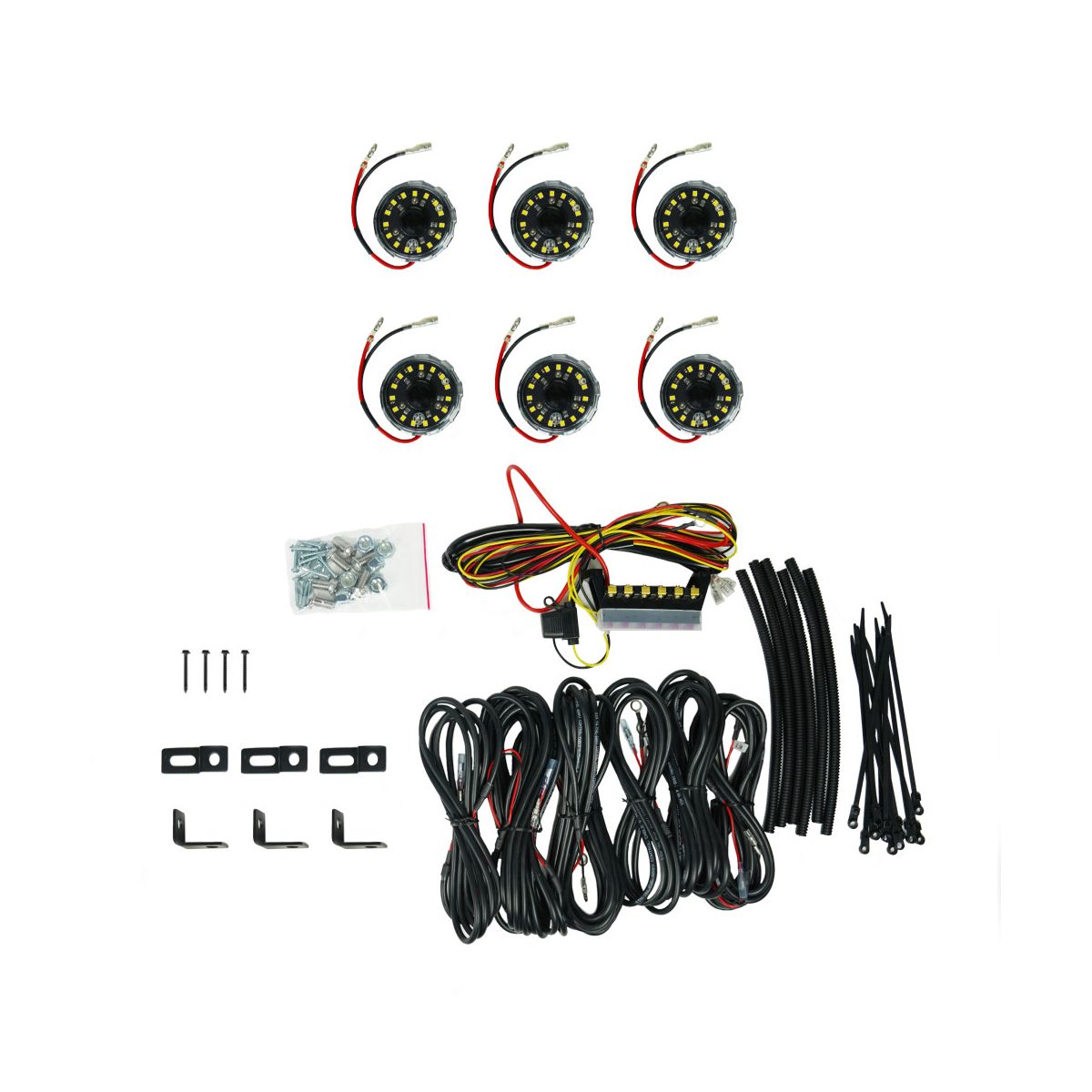 KC HiLiTES Cyclone V2 LED Rock Light - 6-LIGHT (91040)