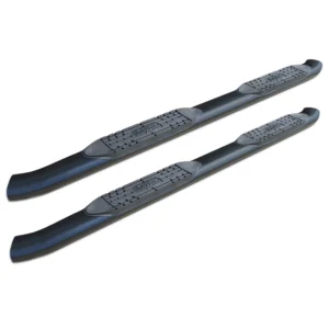 Raptor 5' Curved Black Oval Step Bars