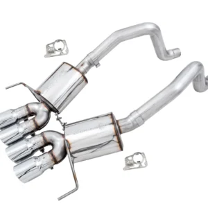 AWE Tuning Touring Edition Axleback Exhaust for C7 Corvette - 4.5" Chrome Silver Tips (3015-42133)