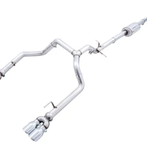 AWE Tuning 0FG Catback Split Rear Exit Exhaust for 4th Gen Silverado/Sierra 1500 5.3L (With Bumper Cutouts) - Quad Chrom