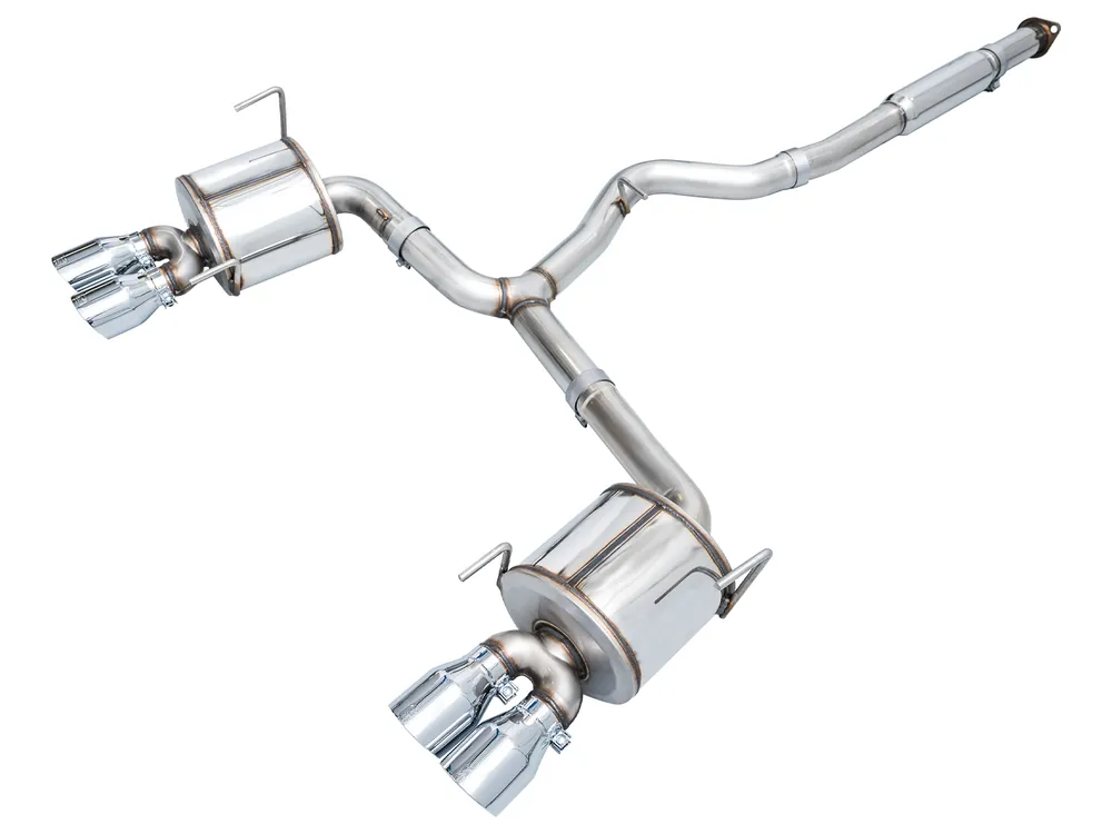 AWE Tuning Touring Edition Catback Exhaust for VB Subaru WRX - 4" Chrome Silver Tips (3015-42979)