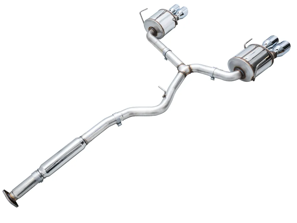 AWE Tuning Touring Edition Catback Exhaust for VB Subaru WRX - 4" Chrome Silver Tips (3015-42979)
