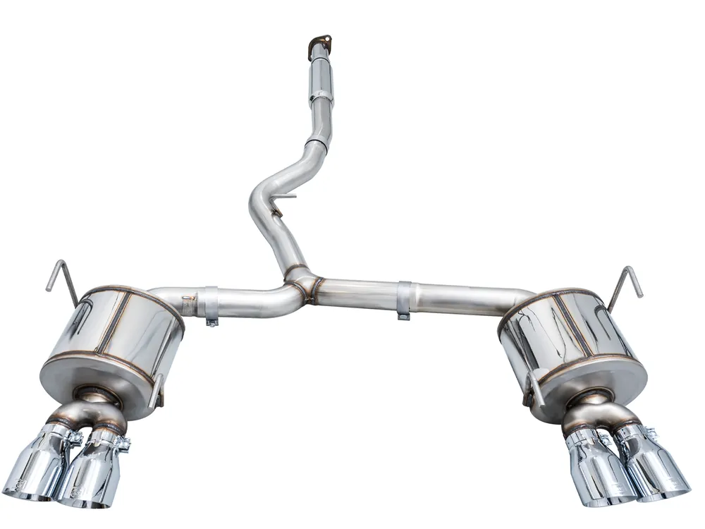 AWE Tuning Touring Edition Catback Exhaust for VB Subaru WRX - 4" Chrome Silver Tips (3015-42979)