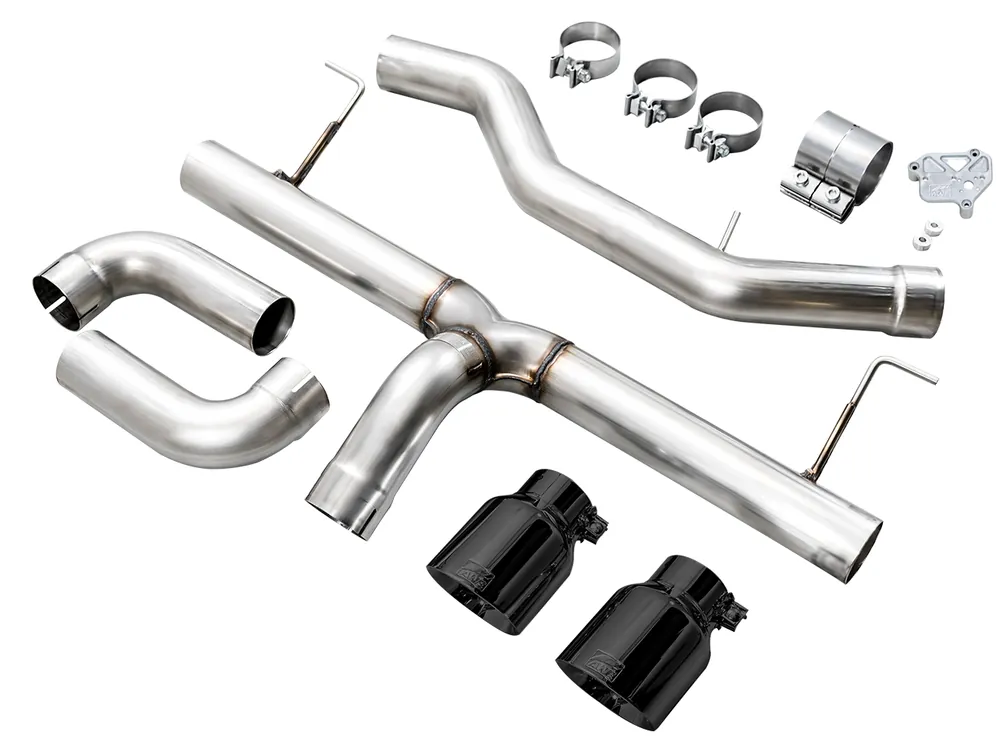 AWE Tuning Track Edition Axleback Exhaust for BMW G2X 330i/430i - 4.5" Diamond Black Tips (3020-33429)