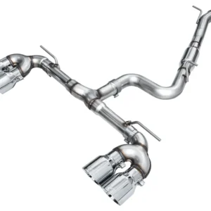 AWE Tuning Track Edition Exhaust for Volkswagen MK8 Golf R - Chrome Silver Tips (3020-42658)