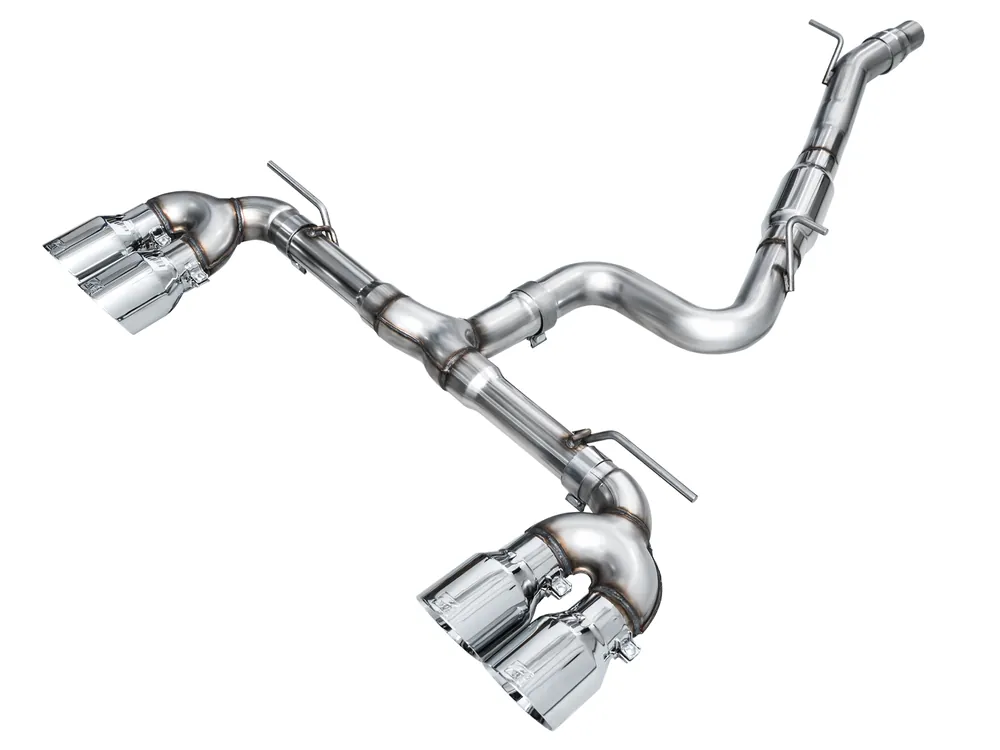 AWE Tuning Track Edition Exhaust for Volkswagen MK8 Golf R - Chrome Silver Tips (3020-42658)