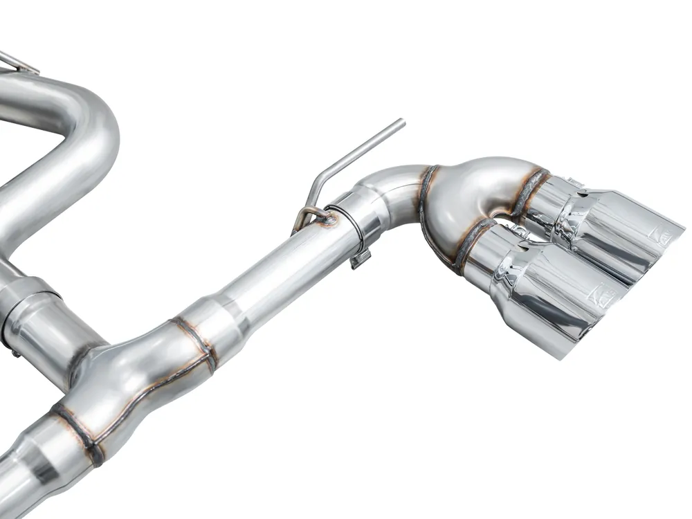 AWE Tuning Track Edition Exhaust for Volkswagen MK8 Golf R - Chrome Silver Tips (3020-42658)