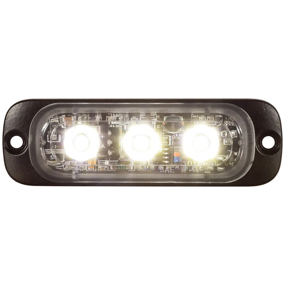 Buyers Prod Light Strobe 3-3/8IN 3-LED Clear