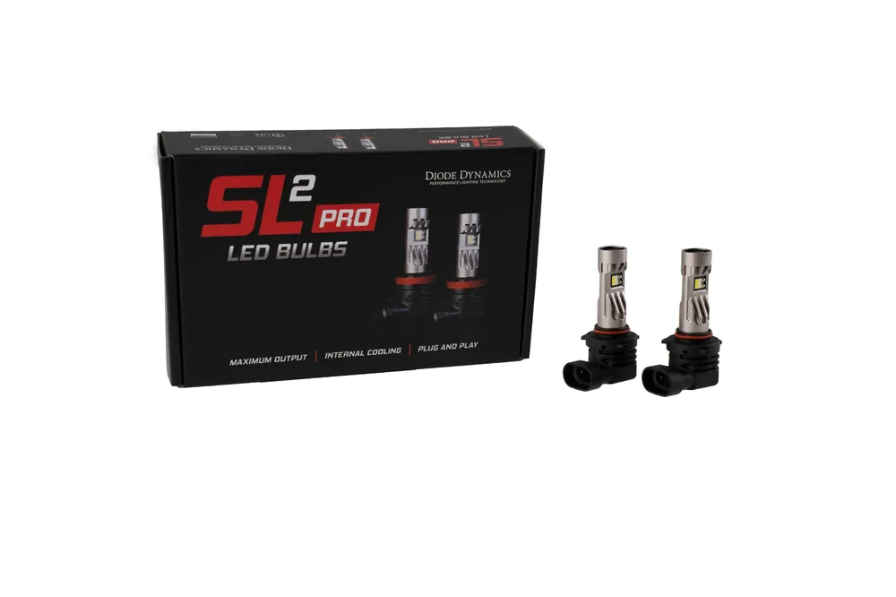 Diode Dynamics 9005/9011/H10 White SL2 LED Bulbs (pair) with AntiFlicker Modules (DD0637P)