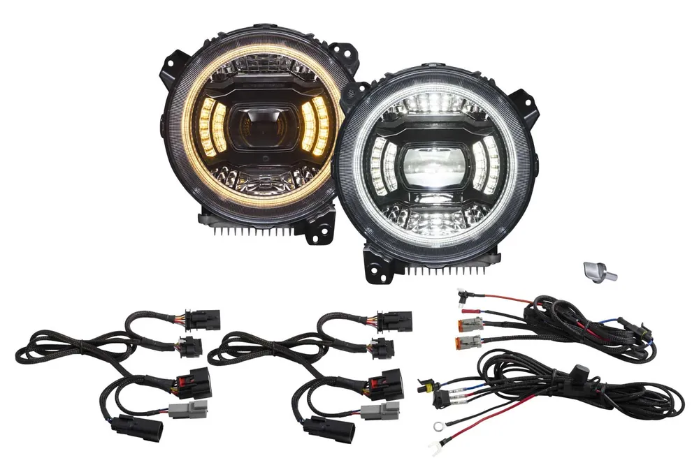 Diode Dynamics Elite Max LED Headlights for 2018+ Jeep JL Wrangler (DD5165)