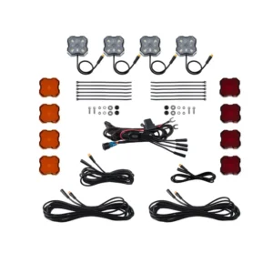 Diode Dynamics Single-Color Rock Light Installer Kit (4-pack) (DD7738)