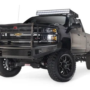 Fab Fours Black Steel Front Bumper - Chevrolet Silverado 2500HD-3500HD (CH11-S2760-1)