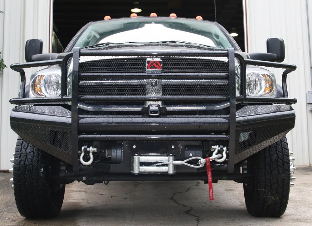 Fab Fours Black Steel Front Bumper - Ram 2500-5500 (DR03-S1060-1)