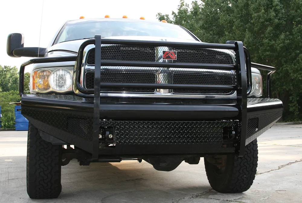 Fab Fours Black Steel Front Bumper - Ram 2500-5500 (DR03-S1060-1)