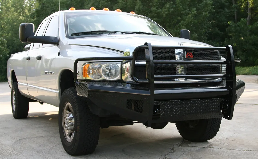 Fab Fours Black Steel Front Bumper - Ram 2500-5500 (DR03-S1060-1)