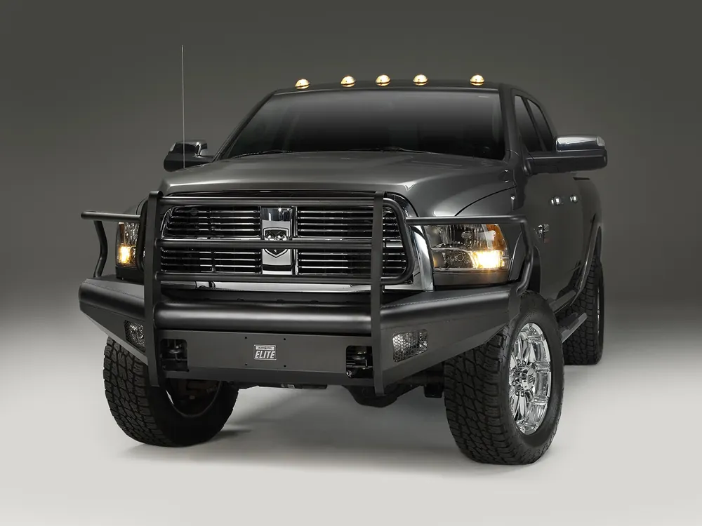 Fab Fours Black Steel Elite Front Bumper - Ram 2500-5500 (DR10-Q2960-1)