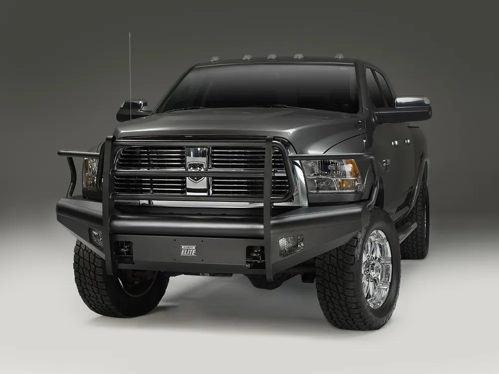 Fab Fours Black Steel Elite Front Bumper - Ram 2500-5500 (DR10-Q2960-1)