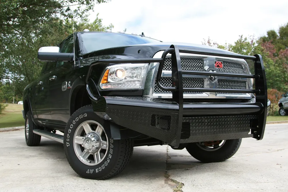 Fab Fours Black Steel Front Bumper - Ram 2500-5500 (DR10-S2960-1)
