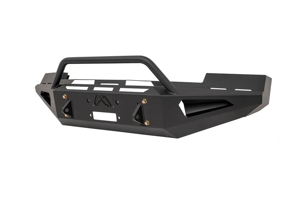 Fab Fours Red Steel Front Bumper - Ford Super Duty (FS05-RS1262-1)